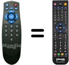 Comandament a dist&agrave;ncia equivalent Metronic 441531