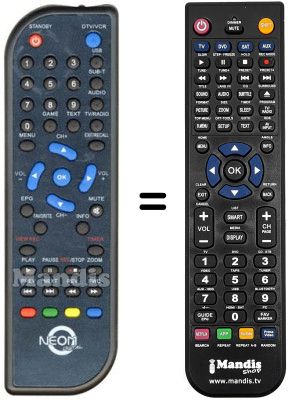 Comandament a distància equivalent Schaub Lorenz SL 270 DU