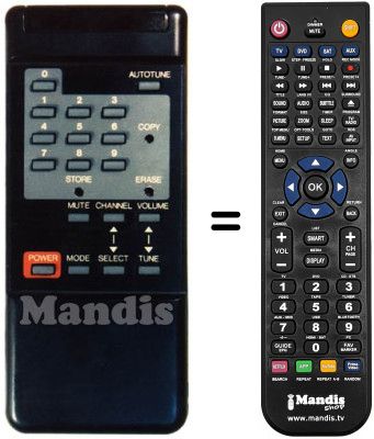 Comandament a dist&agrave;ncia equivalent ODE 525