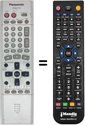 Comandament a distància equivalent EUR 7615KPO