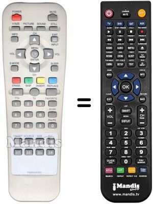 Comandament a distància equivalent Daewoo PDP 42 NESI-T1 Comandament a distància equivalent Daewoo PDP 42 NESI-T1