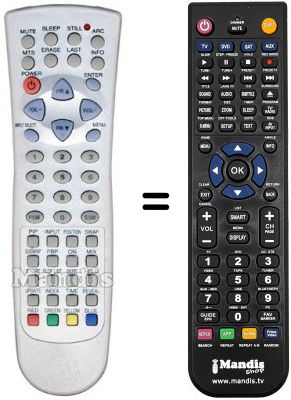 Comandament a distància equivalent Daewoo PDP 42 IRAL Comandament a distància equivalent Daewoo PDP 42 IRAL