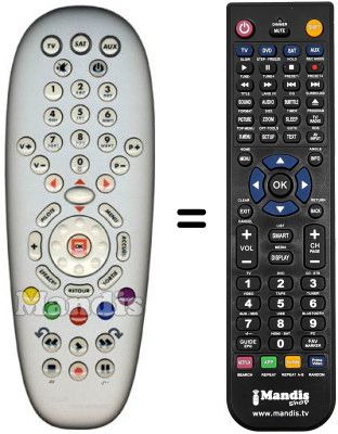 Comandament a distància equivalent PILOTIME CANAL SATELLITE