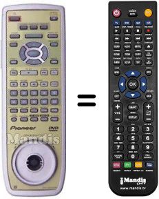 Comandament a distància equivalent CU-DV 025