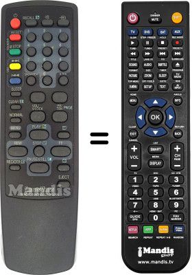 Comandament a distància equivalent Daewoo DVS 20 FBT Comandament a distància equivalent Daewoo DVS 20 FBT