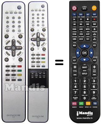 Comandament a distància equivalent Daewoo DT 42A1 Comandament a distància equivalent Daewoo DT 42A1