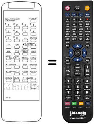 Comandament a distància equivalent RC-37