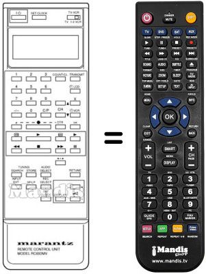 Comandament a distància equivalent RC-693 MV