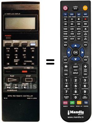 Comandament a dist&agrave;ncia equivalent RC-B
