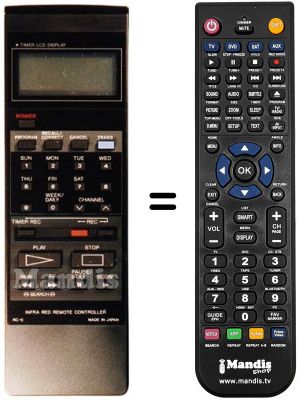Comandament a dist&agrave;ncia equivalent RC-E