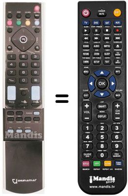 Comandament a distància equivalent DIUNAMAI NEW BIOS 37'