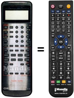 Comandament a dist&agrave;ncia equivalent Orion TWIN TAPE TT-112