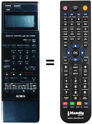Comandament a distància equivalent RC-TF80P