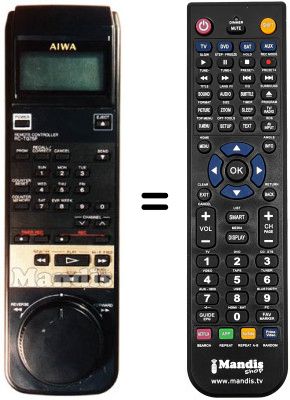 Comandament a distància equivalent Aiwa HV-G75
