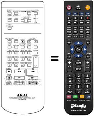 Comandament a dist&agrave;ncia equivalent RC-V426A