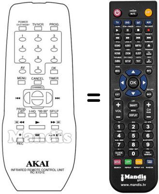 Comandament a dist&agrave;ncia equivalent RC-X101E