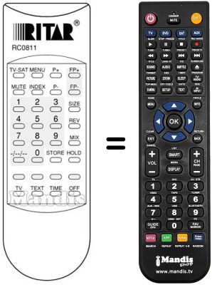 Comandament a distància equivalent RC 0811