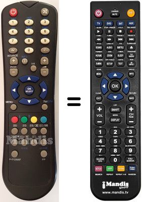 Comandament a distància equivalent Telefunken TB 15 D 783