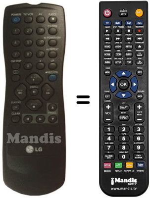 Comandament a dist&agrave;ncia equivalent RC 1123334 / 00