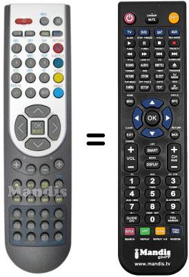 Comandament a dist&agrave;ncia equivalent RC 1167