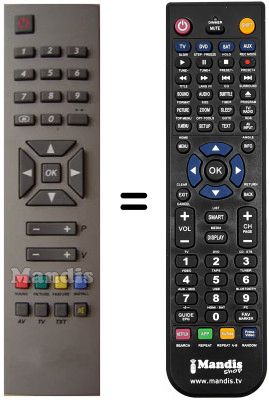 Comandament a dist&agrave;ncia equivalent RC 1241