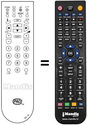 Comandament a dist&agrave;ncia equivalent RC 16
