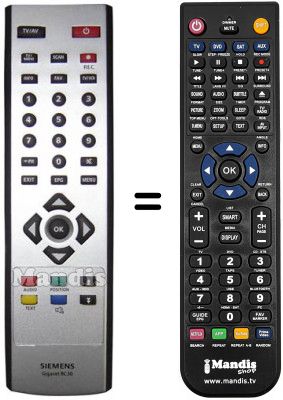 Comandament a distància equivalent Siemens GIGASET M365 T