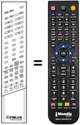 Comandament a distància equivalent RC 3008