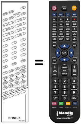 Comandament a distància equivalent RC 3010
