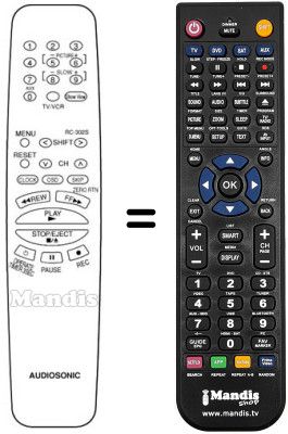 Comandament a distància equivalent RC 302 S