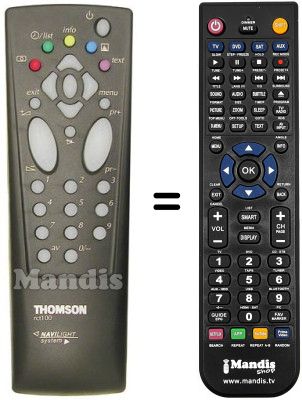 Comandament a distància equivalent Teleavia 14 MH 10 C
