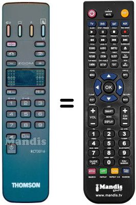 Comandament a dist&agrave;ncia equivalent RCT 3016