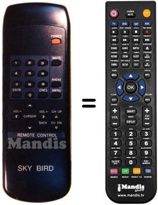 Comandament a distància equivalent TC-3102