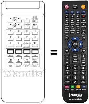 Comandament a dist&agrave;ncia equivalent RH 885