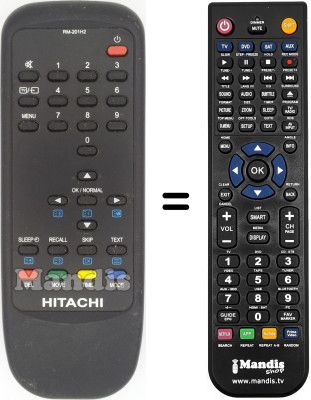 Comandament a dist&agrave;ncia equivalent RM 201 H2