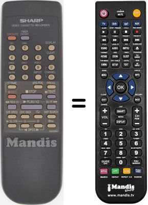Comandament a distància equivalent Sharp VC A39 GM