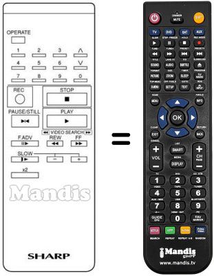 Comandament a dist&agrave;ncia equivalent RRMCG 0254 CESA