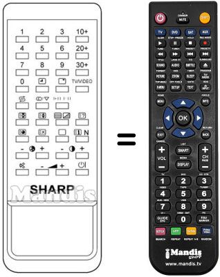 Comandament a dist&agrave;ncia equivalent RRMCG 0498 CESA