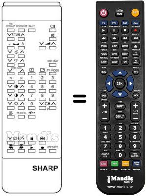 Comandament a distància equivalent RRMCG 0582