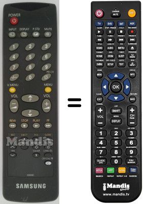 Comandament a distància equivalent 00006 C