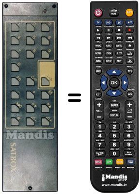Comandament a dist&agrave;ncia equivalent SAT BOX TZ-ER 200