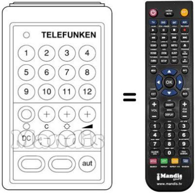 Comandament a distància equivalent SUPERSONIC 3001