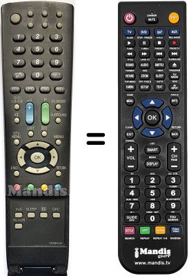 Comandament a distància equivalent Sharp LC 37 RD1E