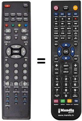 Comandament a distància equivalent THES TL 3251 USB