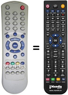 Comandament a distància equivalent Amstrad TV 20 EC4