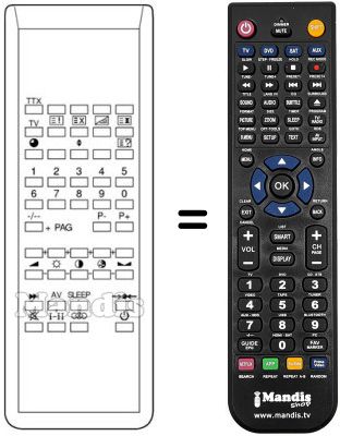Comandament a dist&agrave;ncia equivalent TM 90 OSD