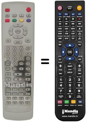 Comandament a distància equivalent Irradio TVD 2160