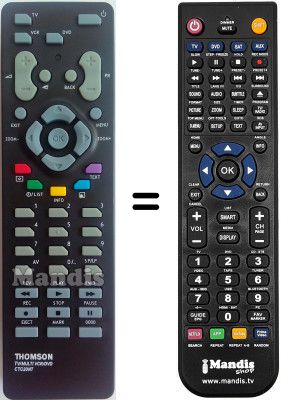Comandament a distància equivalent Thomson 28 DF 170 R