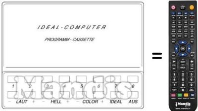 Comandament a distància equivalent UFB 9