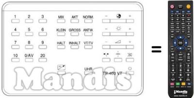 Comandament a dist&agrave;ncia equivalent UNIVERSUM 9576075